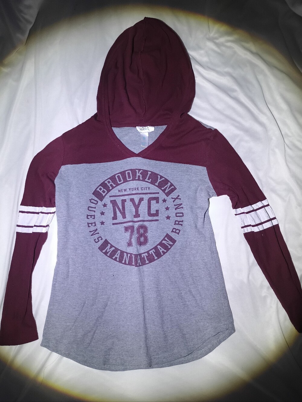 Just B Long Sleeve Hooded Shirt